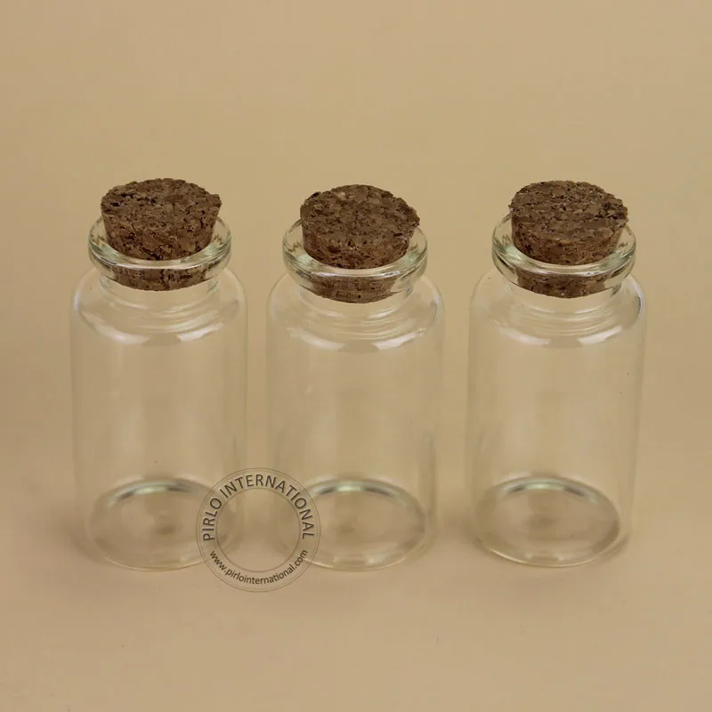 Garrafa de Vidro Frasco de Amostra Lote Atacado 25 ml Cortiça Vazio Decoração Desejando Caixa Recarregáveis Recipiente Pequeno Pote 100 Pçs –