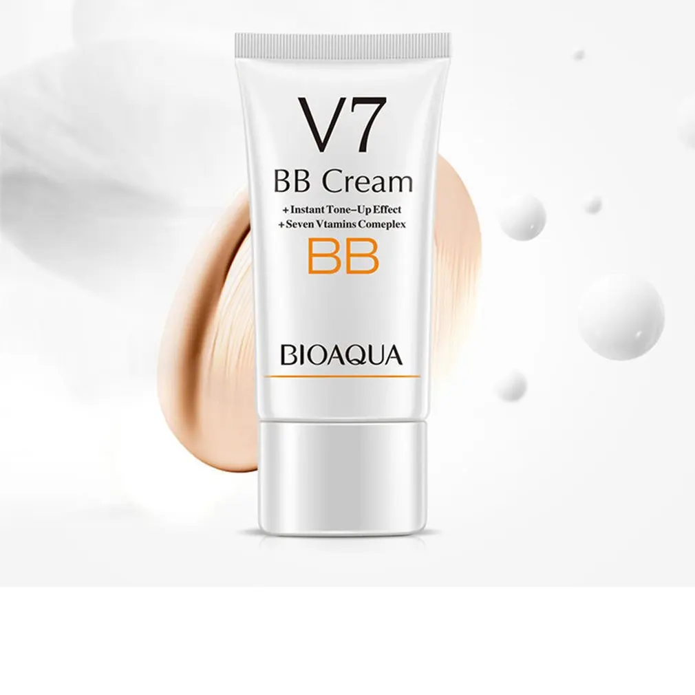 BIOAQUA V7 BB Крем-корректор для макияжа Увлажняющий Осветляющий светильник для ухода за кожей