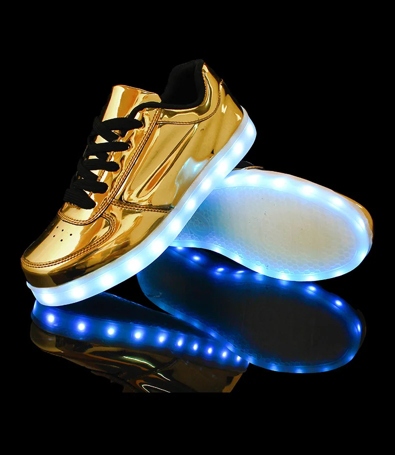 2017 New Arrival Breathable Led Luminous Sneakers Shoes Women Fashion