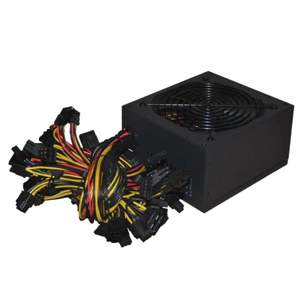 LESHP 2000W ATX Gold Mining Power Supply SATA IDE 8 GPU for ETH BTC Ethereum Coin Miner Support 8 Graphics Card Power Supply