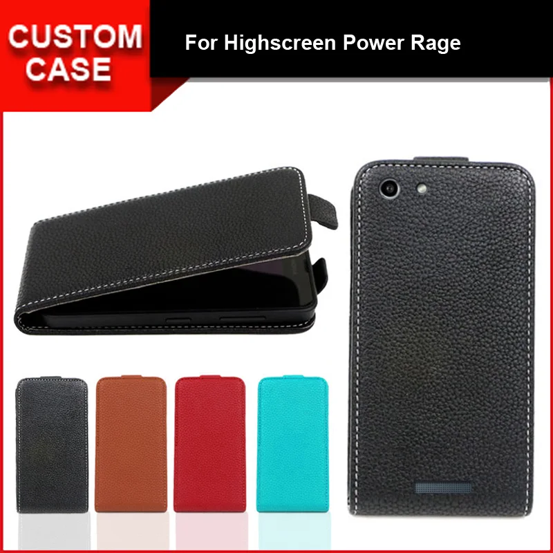 

Luxury flip vertical cover bag flip up and down PU Leather Case for Highscreen Power Rage, free gift