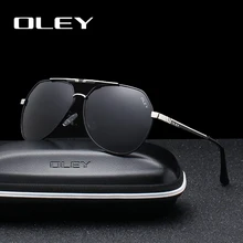 OLEY, мужские солнцезащитные очки, фирменный дизайн, пилот, поляризационные, мужские солнцезащитные очки, очки gafas oculos de sol masculino для мужчин Y7700