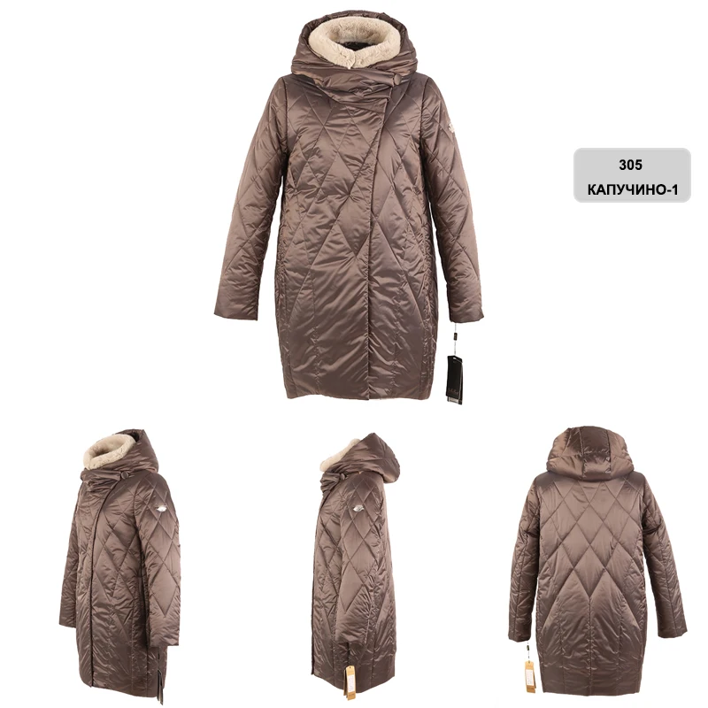 Женское зимнее пальто парка куртка с кроличьим воротником с капюшоном korer материал плюс размер 5XL 7XL 6XL 1810