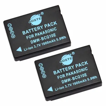 

DSTE 2pcs DMW-BCG10E Rechargeable Battery for Panasonic TZ6 TZ7 TZ10 TZ20 TZ65 ZS7 ZS8 ZS10 Camera