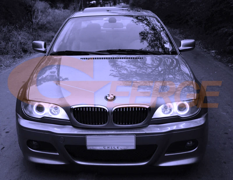 Для BMW E46 325ci 330ci 2004 2005 2006 проектор фары отличные ангельские глазки Ультра яркое освещение COB комплект светодиодов «глаза ангела»