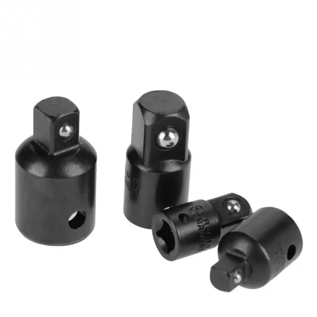 4Pcs Socket Adapter Reducers 1/2″ 3/8″ 1/4″ Wrench Adapter Chrome Vanadium Steel Silver Black Optional