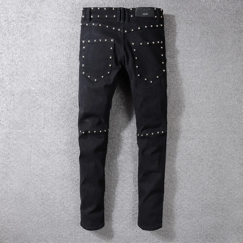 Metal Rock Punk Rivet Spike Pants 2
