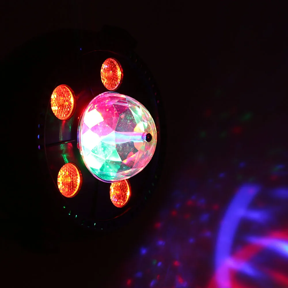 

9W Sound Activated Magic Ball led stage light Auto Rotatable indoor entertainment decoration for Party Show Pub AC85-265V