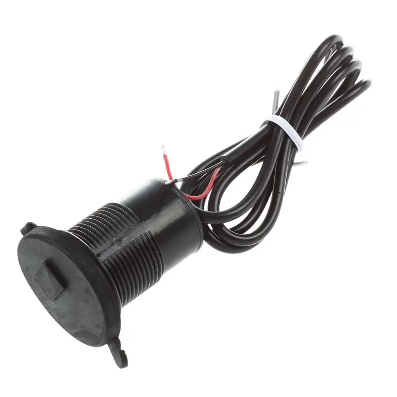 

12 V Waterproof Motorcycle Electric Bike USB Charger Power Adapter socket Black