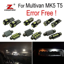 20 pcs HA CONDOTTO LA Licenza di illuminazione della targa + Luci di lettura Interne Kit per Volkswagen per il VW Multivan MK5 T5 (2003 -2015)
