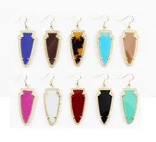 2015 New Arrival Fashion Designer Jewelry Summer Style Arrowhead Shaped Hook Earrings Trendy Lady Accessories Wholesale