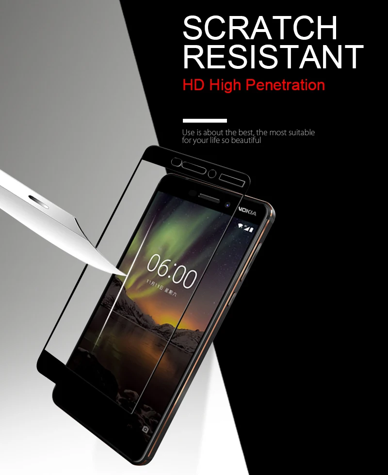 TOMKAS Glass For Nokia 5 3 8 Screen Protector Tempered 9H Hardness Anti Shatter Film For Nokia 5 3 6 7 8 Screen Protector