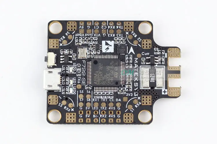 Новая система Matek F722-SE F7 двойной контроллер полета Gryo встроенный PDB OSD 5 В/2A BEC Датчик тока для FPV RC гоночных дронов запчасти