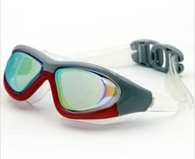Brand Men Women Anti Fog UV Protection Swimming Goggles Professional Electroplate Waterproof adjustable Large frame Swim