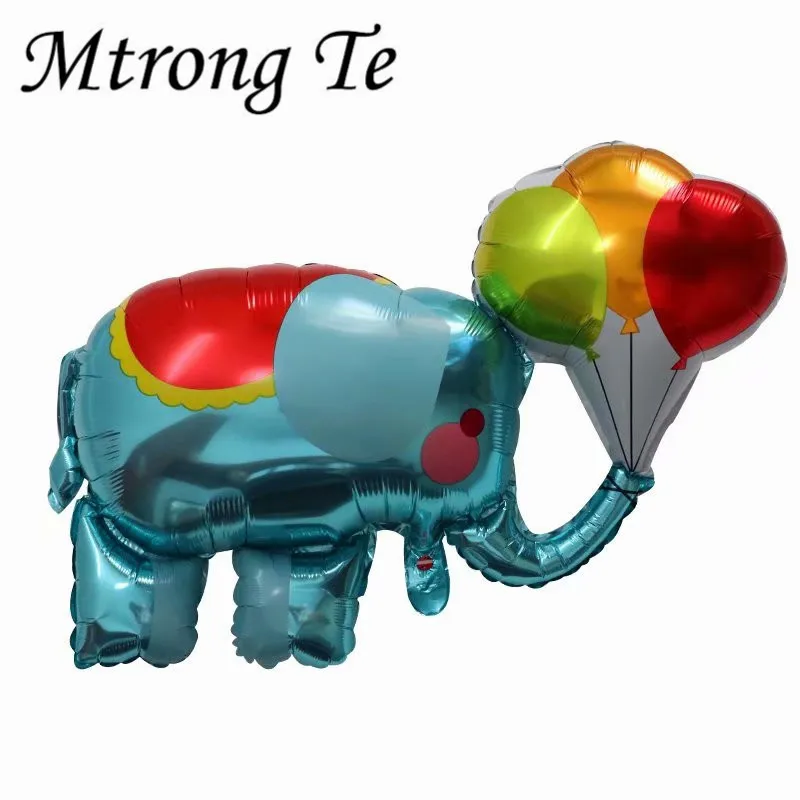 

1pc Big Elephant Foil Balloons Cartoon Childrens Toy Gift Jungle Animal Balloon Birthday Theme Party Decoration Supplies Globos