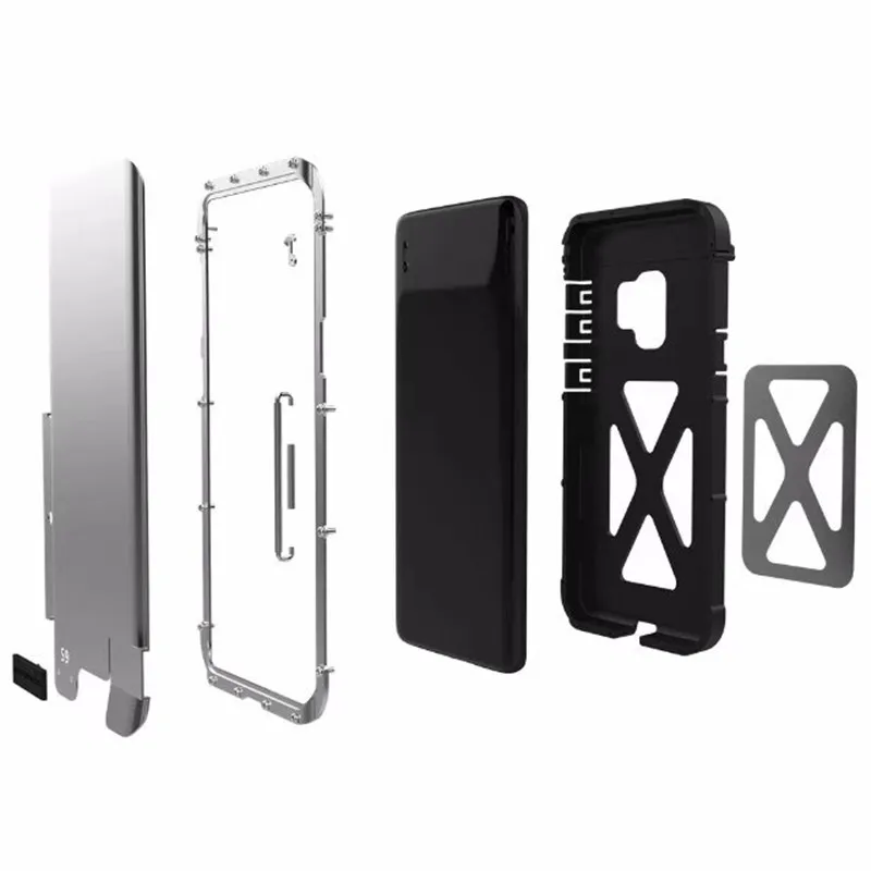 Алюминиевый металлический чехол-книжка из нержавеющей стали для samsung S8 S9 Plus, Роскошный чехол для samsung Galaxy Note 8 Note8, металлический чехол S8Plus