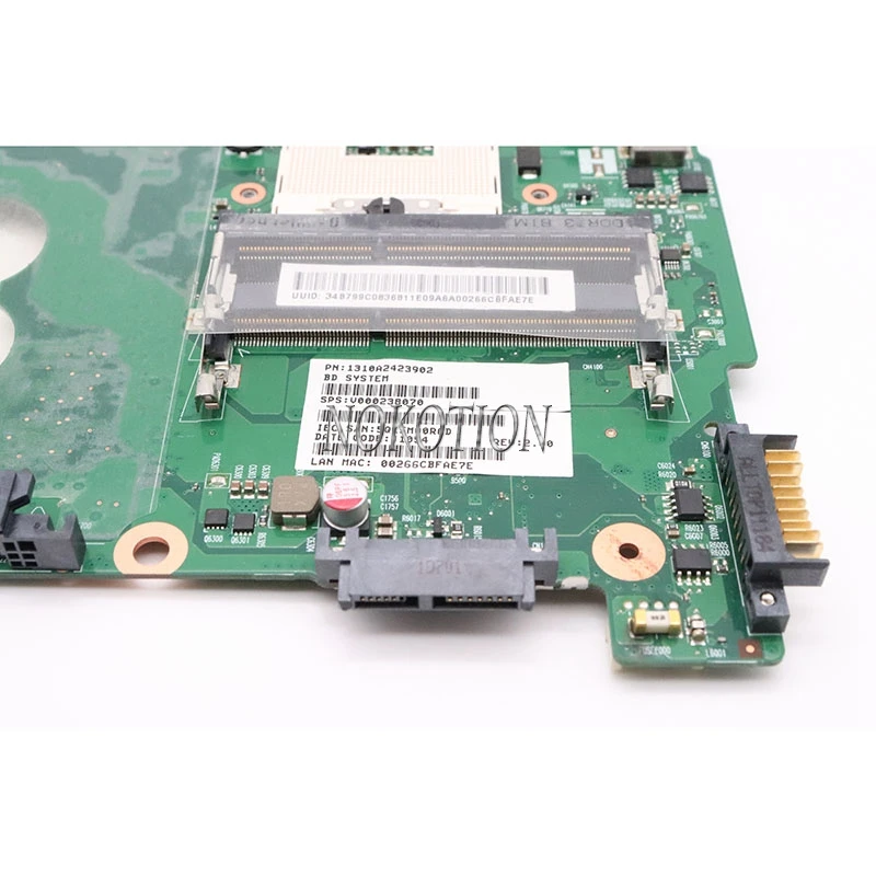 NOKOTION материнская плата для ноутбука toshiba satellite C600 C630 C650 V000238070 HM65 GMA HD3000 DDR3