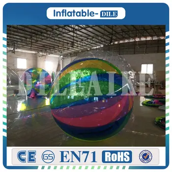 

Free Shipping 1.0mm TPU 2.5m Dia Inflatable Water Walking Ball Water balloon Zorb Ball For Sale