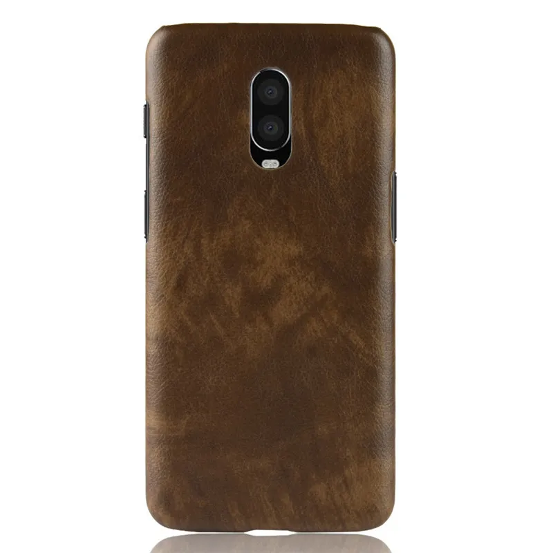 

Oneplus6t 6 Leather Case for Oneplus 6 6t Case Hard Matte PU Leather Back Cover Coque Bumper for Oneplus 6 T 1+6 6T Fundas Capa