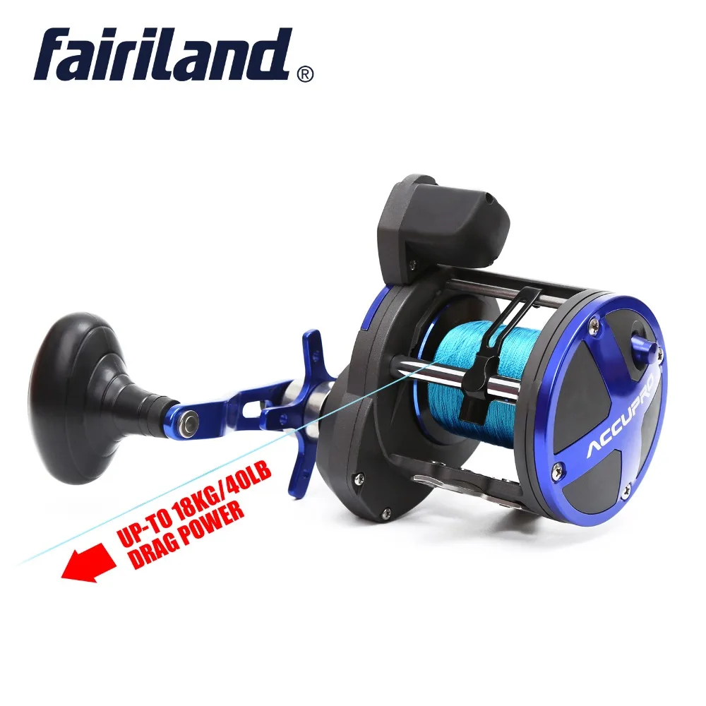 Fairiland Drum Trolling Reel with Digital Counter RIGHT HAND 12-18Kg Drag  Power Boat Fishing Reel Saltwater reels Aluminum alloy - AliExpress