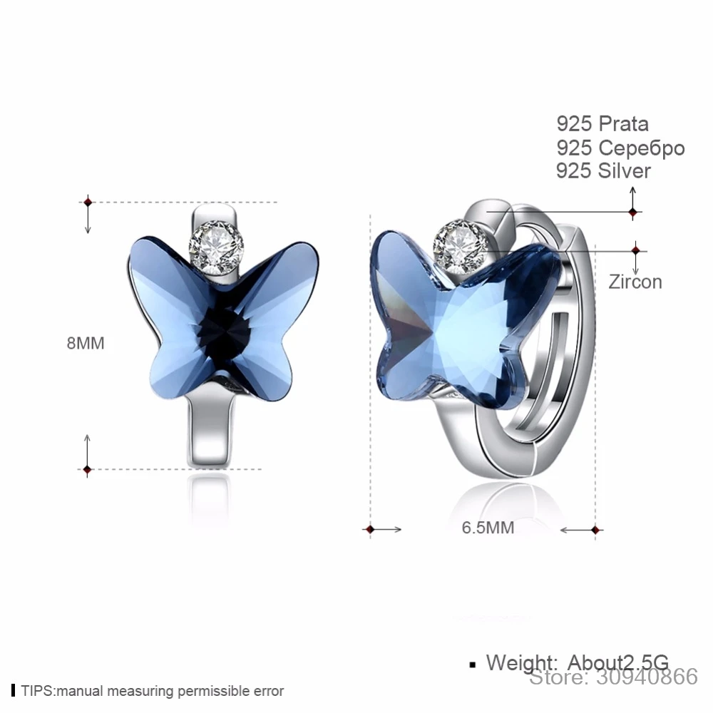 Серьги-гвоздики LEKANI с кристаллами SWAROVSKI, с милым бантом, пирсинг, S925 серебро, хорошее ювелирное изделие для женщин, подарки