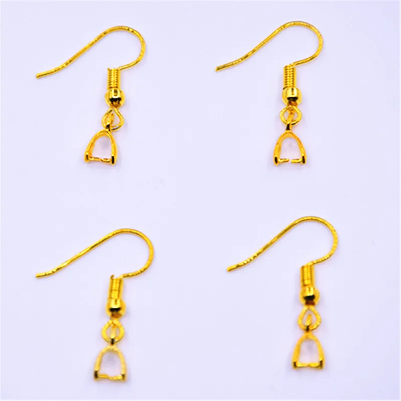 Free Wholesale 50pcs A Lot Yellow Gold Filled Making Fashion Jewelry