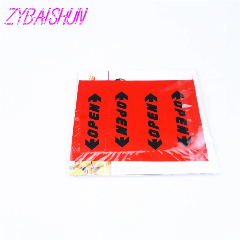 4 pieces/set. Reflective open door sticker warning child safety car