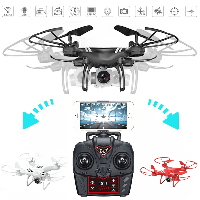 Дрон Lensoul с камерой 2 Мп HD FPV Wifi передача в реальном времени высота удержания 20
