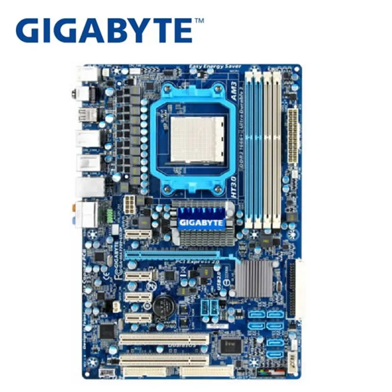

GIGABYTE Original GA-MA770T-UD3P Desktop Motherboard 770 Socket AM3 DDR3 16G For Phenom II Athlon II ATX Used MA770T-UD3P