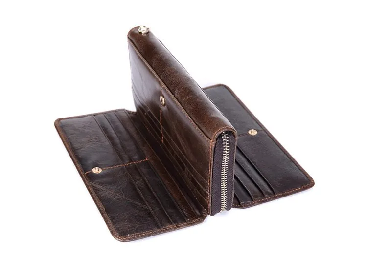 Men genuine leather wallet 16