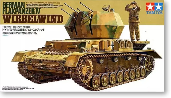 

1/35 De 4 " Whirlwind" 20 Mm Quadruple Anti-aircraft Gun ( 35233 )