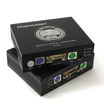 Charmvision EKP100HR EKP200HR EKP300HR 100m 200m 300m PS/2 Keyboard Mouse VGA KVM Extender via single UTP STP cat5E cat6 cable