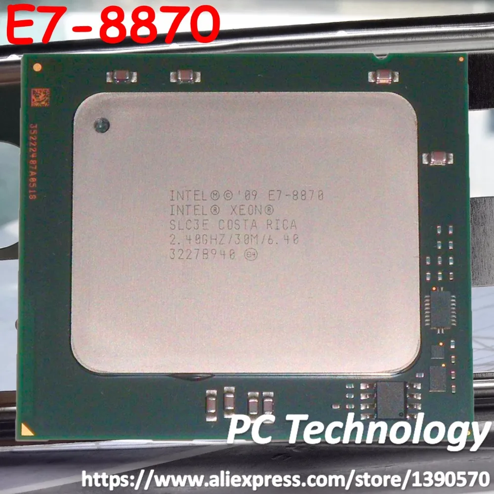 Оригинальный процессор Intel Xeon E7 8870 2 4 ГГц 30 Мб 10 ядер 22 нм LGA1567 130 Вт бесплатная