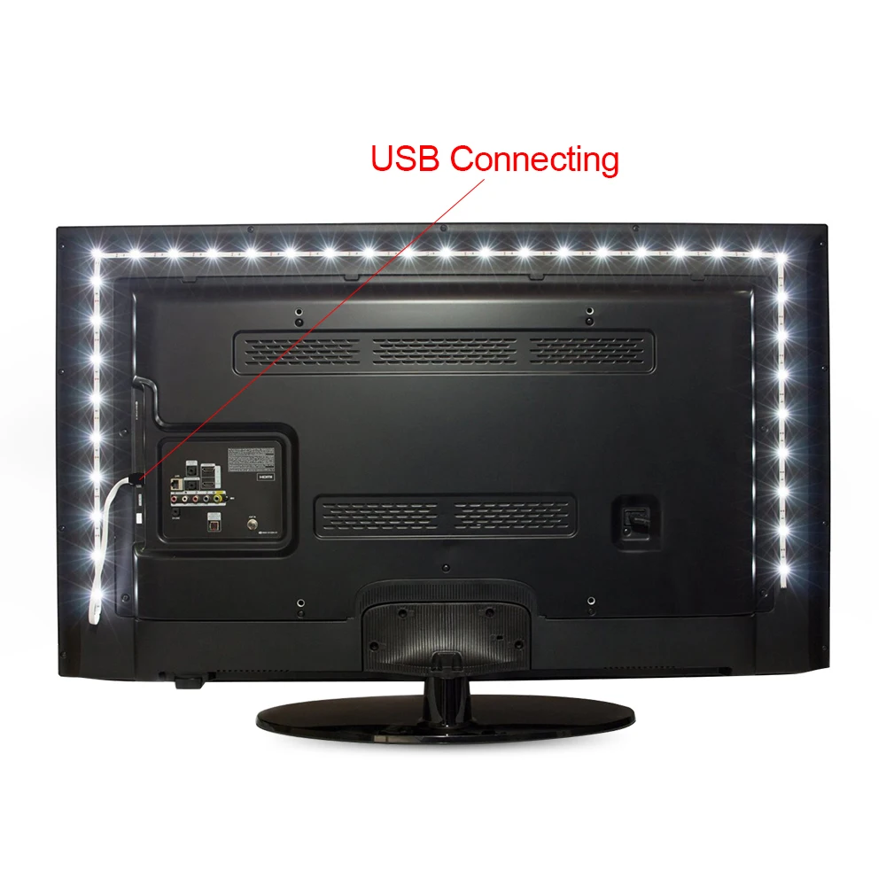Светодиодная полоса светильник USB LED Luz de tira lampara SMD 3528 Рождественская офисная