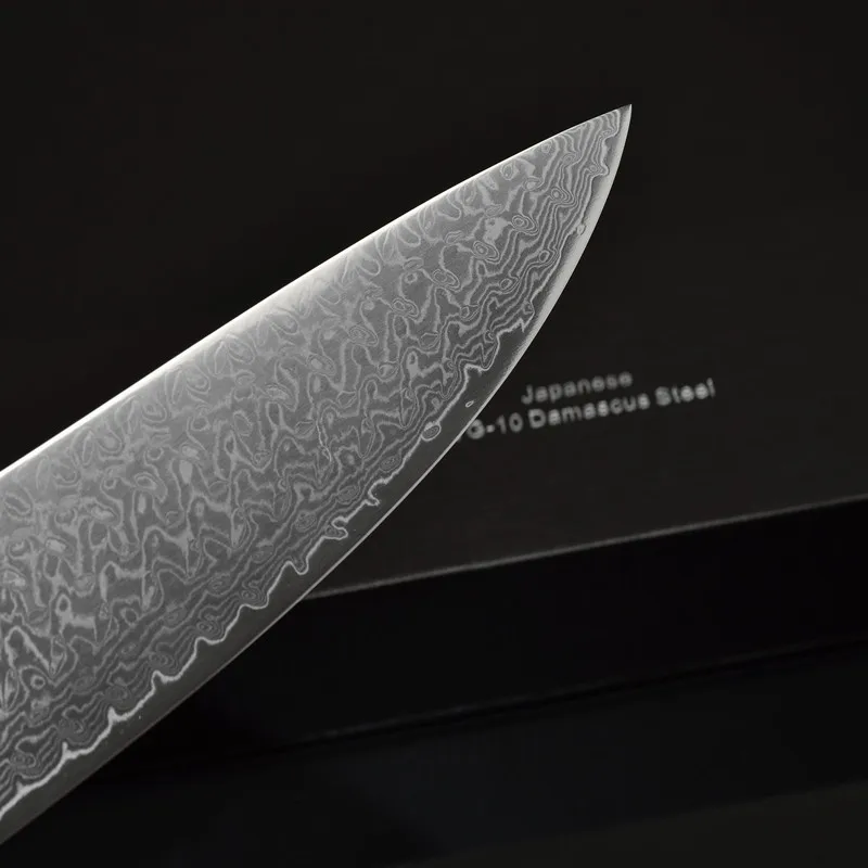 Professional 8inch Damascus Stainless Steel Ebony Wooden Handle Janpanese Kitchen Knife Chef Knife VG10 Knife 46 Professional 8inch Damascus Stainless Steel Ebony Wooden Handle Janpanese Kitchen Knife Chef Knife VG10 Knife 46