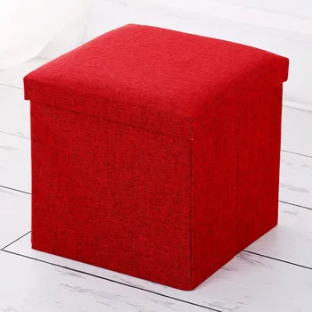 

New Hot Folding Cube Cloth Storage Stool Footrest Seat with Storage for Kids Foot Rest Cloth Foot Stools SMD66