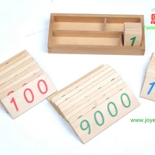 501301 1-9999 небольших значений карт материалы montessori набор для дома и школы образовательные Развивающие игрушки для детей Детские деревянные игрушки