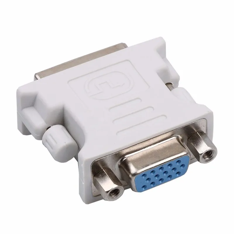 High quality 24+5 pin DVI Male to Female VGA Converter Connector to VGA Monitor Projector Wholesale