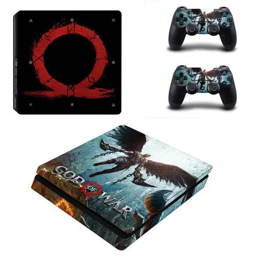 God of War 4 PS4 тонкая кожа Наклейка виниловая для sony Playstation 4 консоль и 2 контроллера PS4 тонкая кожа Наклейка - Цвет: YSP4S-2203