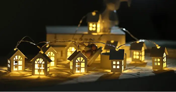 Holiday Lighting LED House String Fairy Lights Festoon Party Lights for Home Events Garden Party Xmas Wedding Decoration (2)