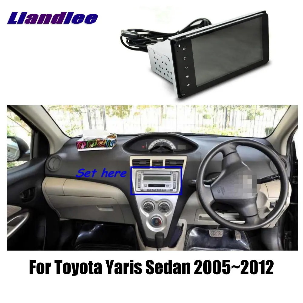 Liandlee для Toyota Yaris седан 2005~ 2012 автомобильный Android радио плеер gps NAVI карты HD сенсорный экран ТВ Мультимедиа без CD DVD