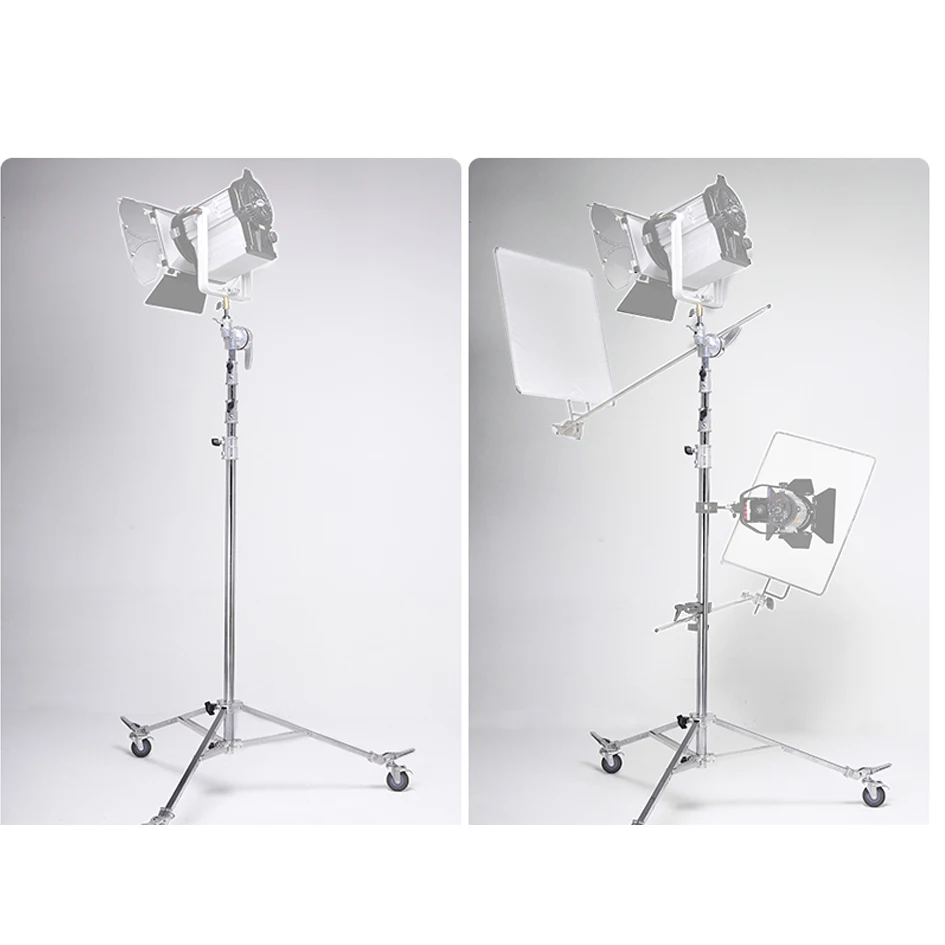ALUMOTECH 19 Feet height Load 264 lbs Heavy Tripod stand with wheel For camera studio