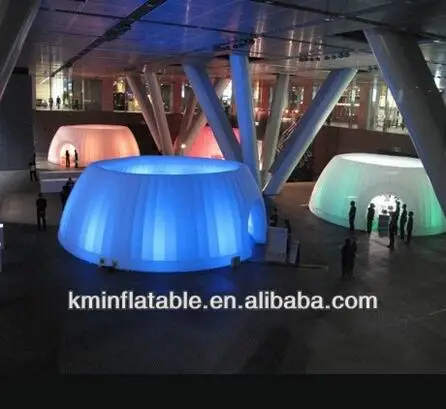 Free shipping LED inflatable dome tent display with light trade show room |