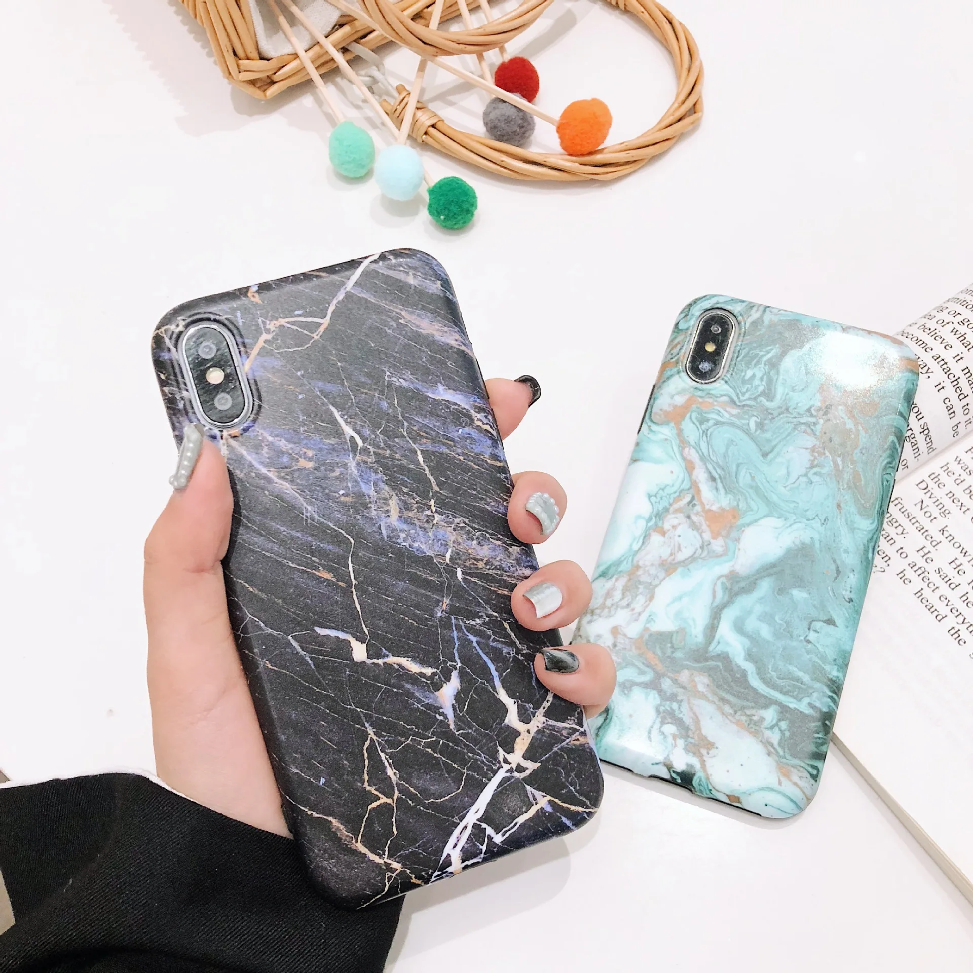 

Color Ink Marble For Iphone Case For Iphone 6 6S 7 8plus X Xs Xr Max