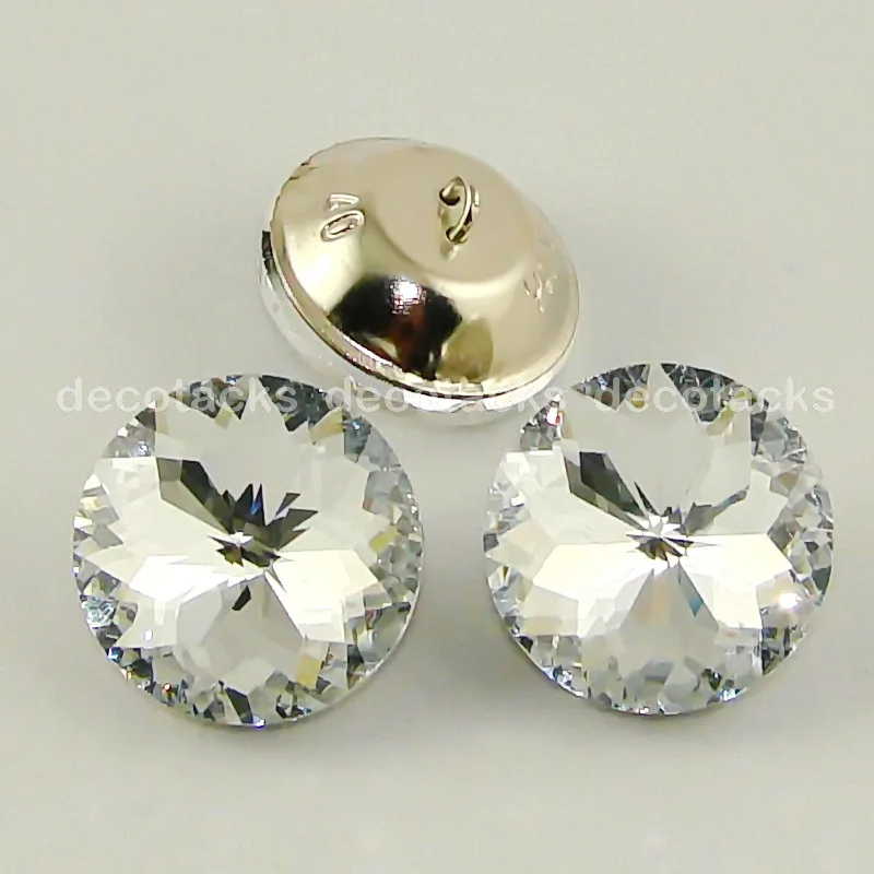 16MM 100PCS/LOT Redbud Crystal Buttons with Loops for Upholstery Sofa