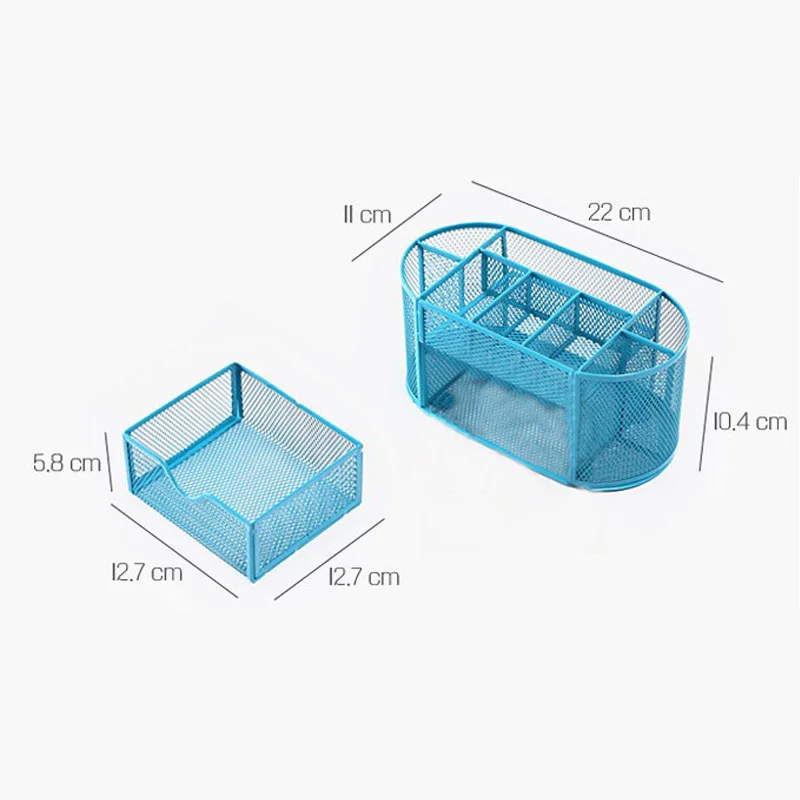 Металлический Настольный органайзер, комбинированная сетка, настольный карандаш, ручка, значок, держатель, коробка для хранения канцтоваров, линейка, офисные, школьные принадлежности