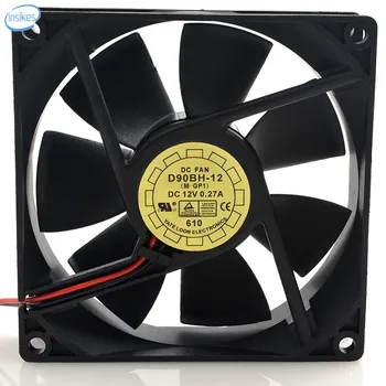 

D90BH-12 Workstation CPU Cooling Fan DC 12V 0.27A 3600RPM 9025 9cm 90*90*25mm 2 Wires