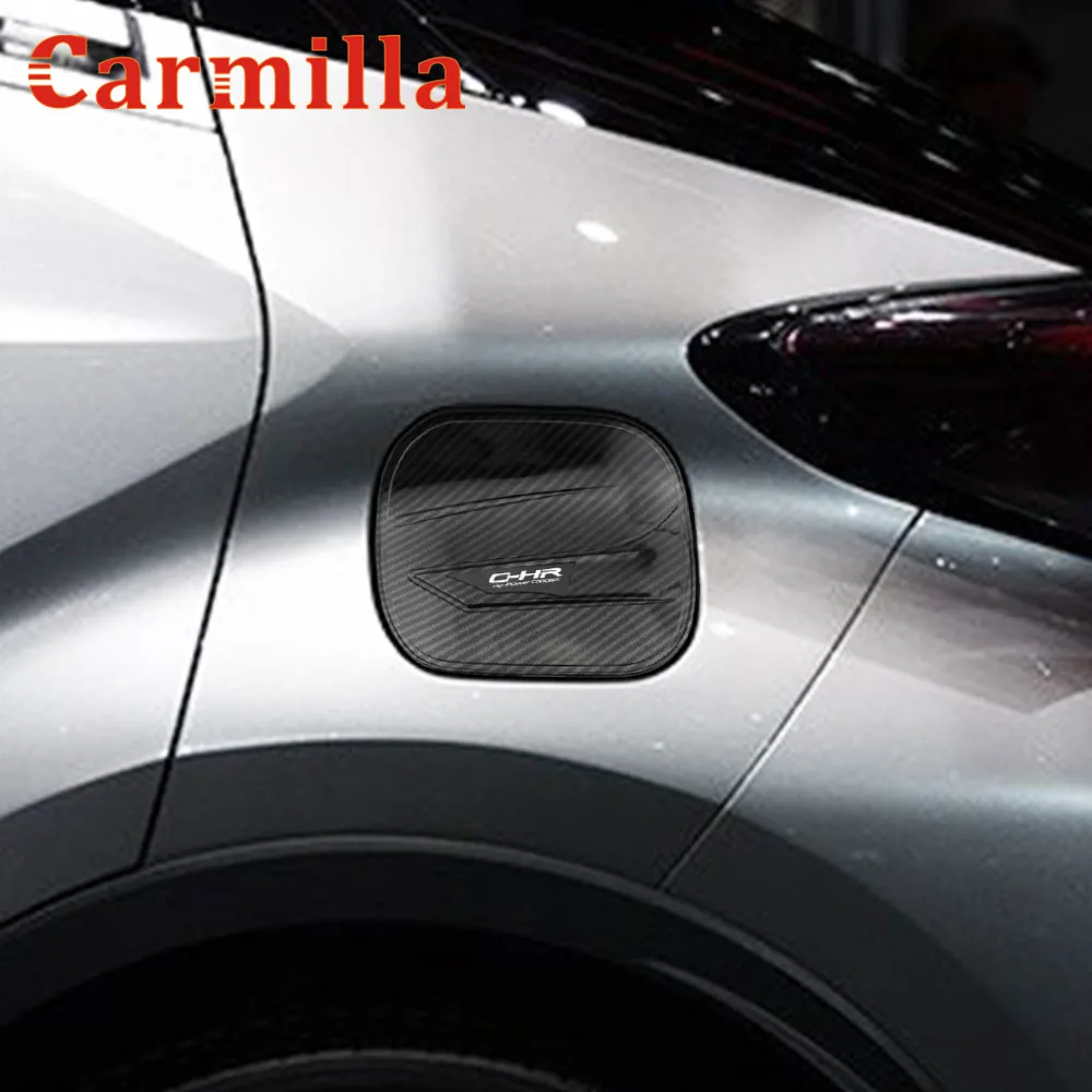 Carmilla Car Carbon Fiber Fuel Tank Protection Cover Fuel Tank Cap Trim Stickers for Toyota C-HR CHR 2016 2017 2018 Accessories цена Carmilla Car Carbon Fiber Fuel Tank Protection Cover Fuel Tank Cap Trim Stickers for Toyota C-HR CHR 2016 2017 2018 Accessories цены онлайн