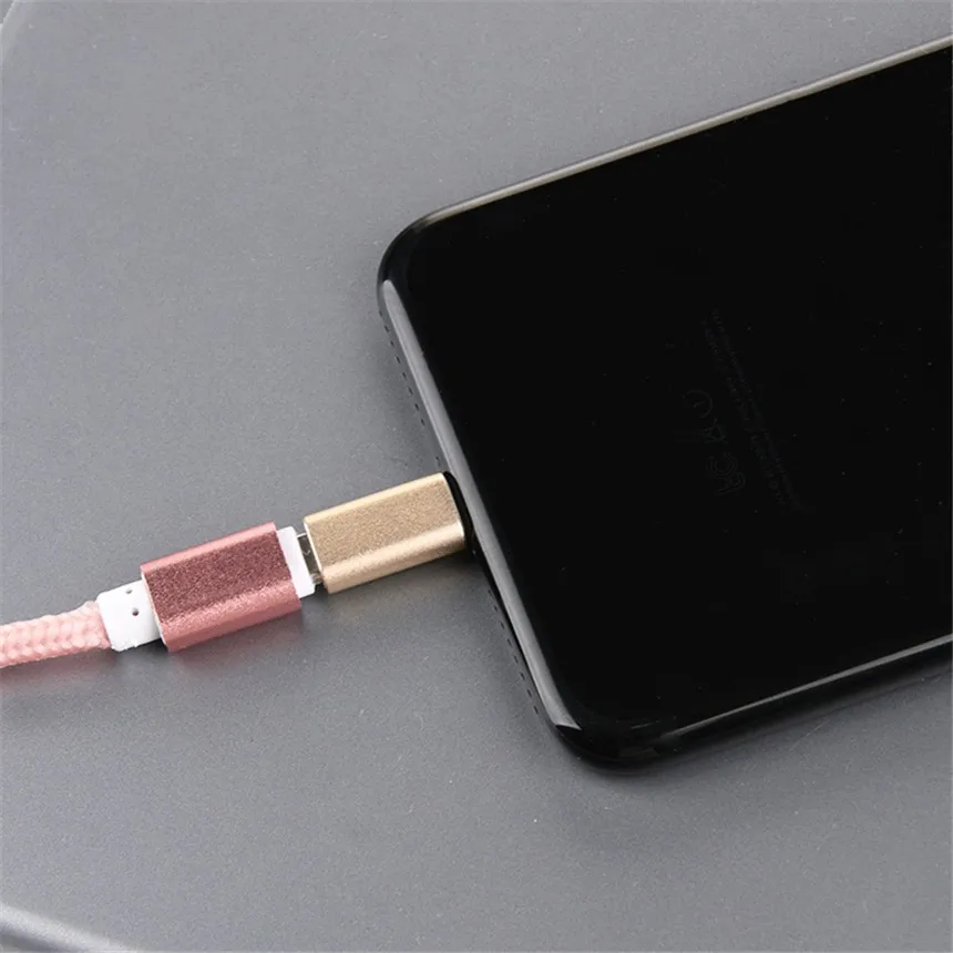 Алюминий Металлический micro usb 8 pin micro usb to usb 3,1 type C адаптер переходника разъема для MacBook oneplus 2 xiaomi nokia N1