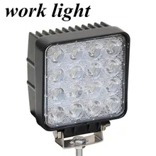 wholesale 2pcs 48W work light lamp Flood beam Off Road Truck Trailer Interior and Exterior Lighting 10-30V DC fog lamp light